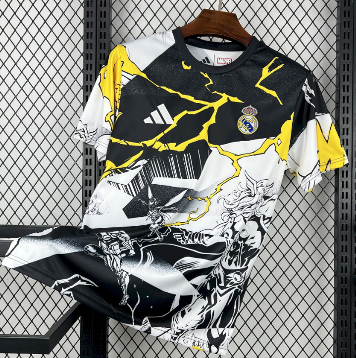 2025/2026 Real Madrid Collaboration With Marvel Football Shirt 1:1 Thai Quality