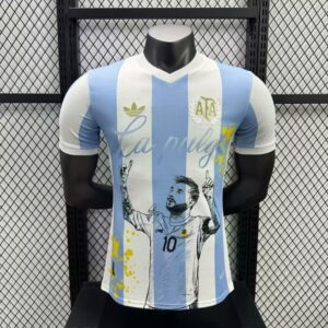 2024 Player Version Argentina Messi 50Th Anniversary Edition Soccer Jersey 1:1 Thai Quality