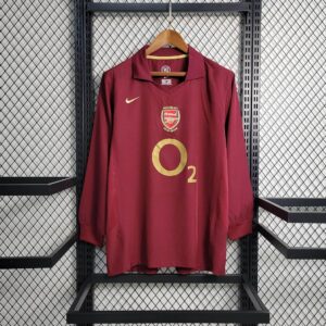 2005/2006 Long Sleeve Retro Arsenal Home Football Shirt 1:1 Thai Quality