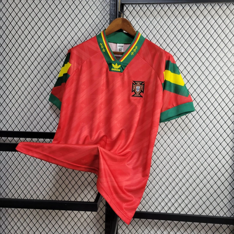 1992 Retro Portugal Home Football Shirt 1:1 Thai Quality - 图片 4