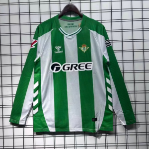 2025/2026 Long Sleeves Real Betis Home Football Shirt 1:1 Thai Quality