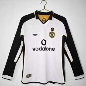 2001/2002 Retro Manchester United 100th Anniversary Edition Double-sided Long Sleeve Football Shirt 1:1 Thai Quality