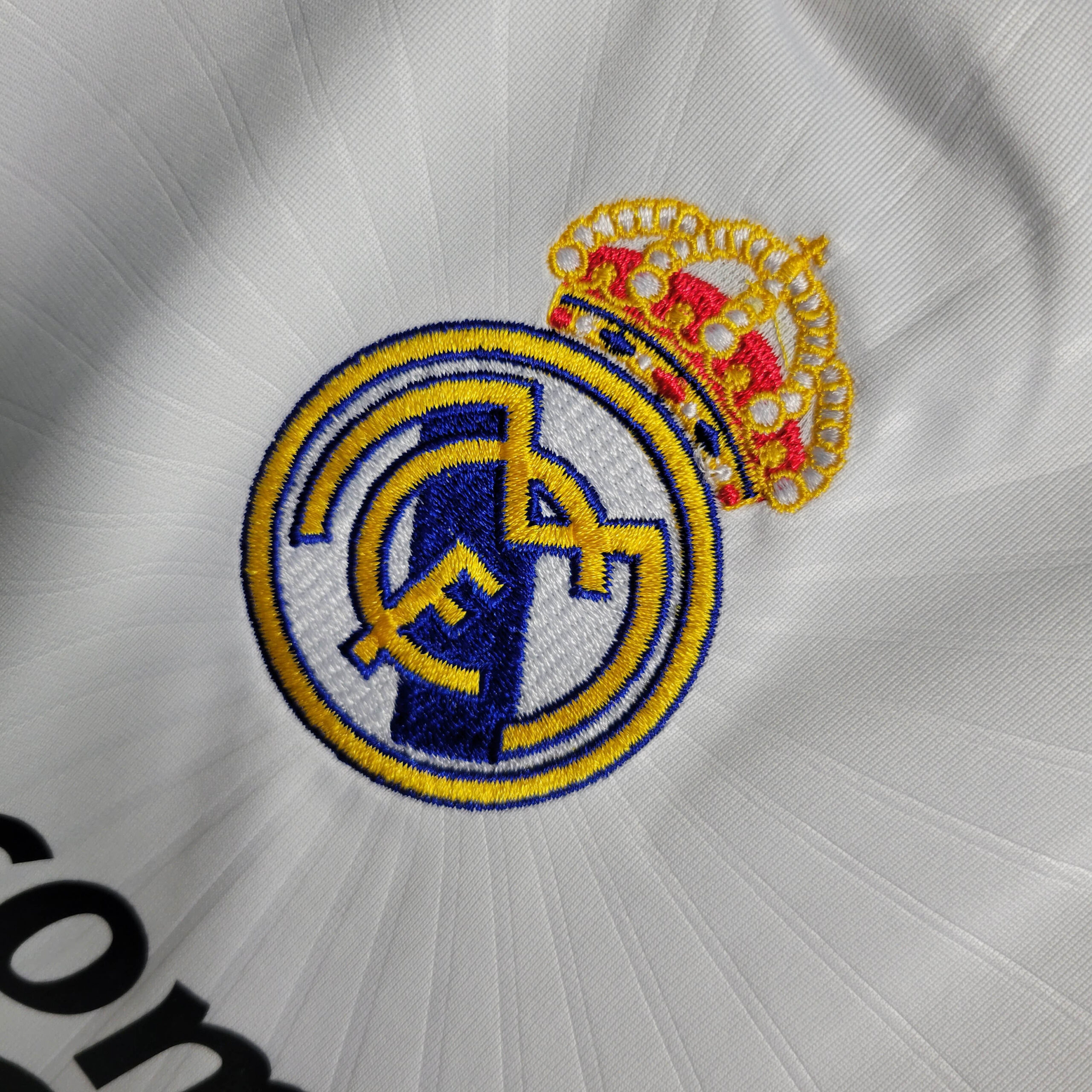 2010/2011 Retro Long Sleeve Real Madrid Home Soccer Jersey 1:1 Thai Quality - 图片 5