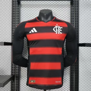 2025/2026 Long Sleeves Player Version Flamengo Home Football Jersey1:1 Thai Quality