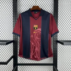 2001/2002 Retro Barcelona Joint Edition TRAVIS SCOTT Football Shirt 1:1 Thai Quality