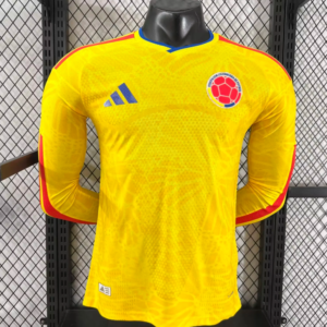 2026 Long Sleeve Player Version Colombia National Team Home Football Shirt 1:1 Thai Quality