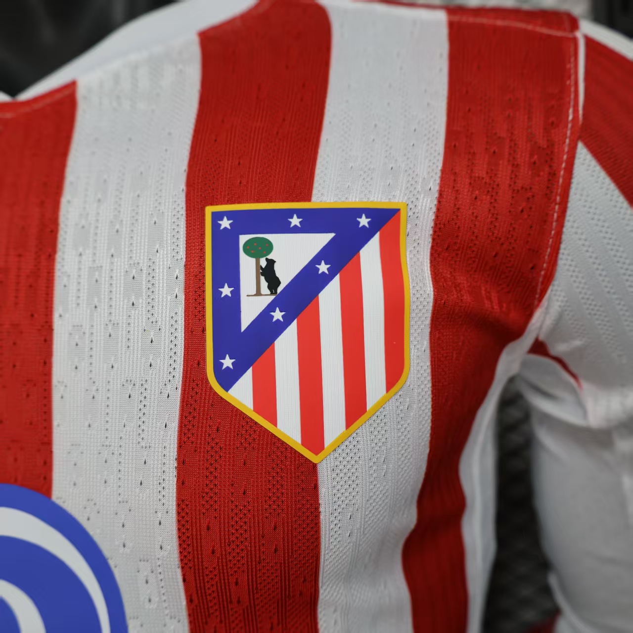 2025/2026 Long Sleeve Player Version Atletico Madrid Home Soccer Jersey 1:1 Thai Quality - 图片 6