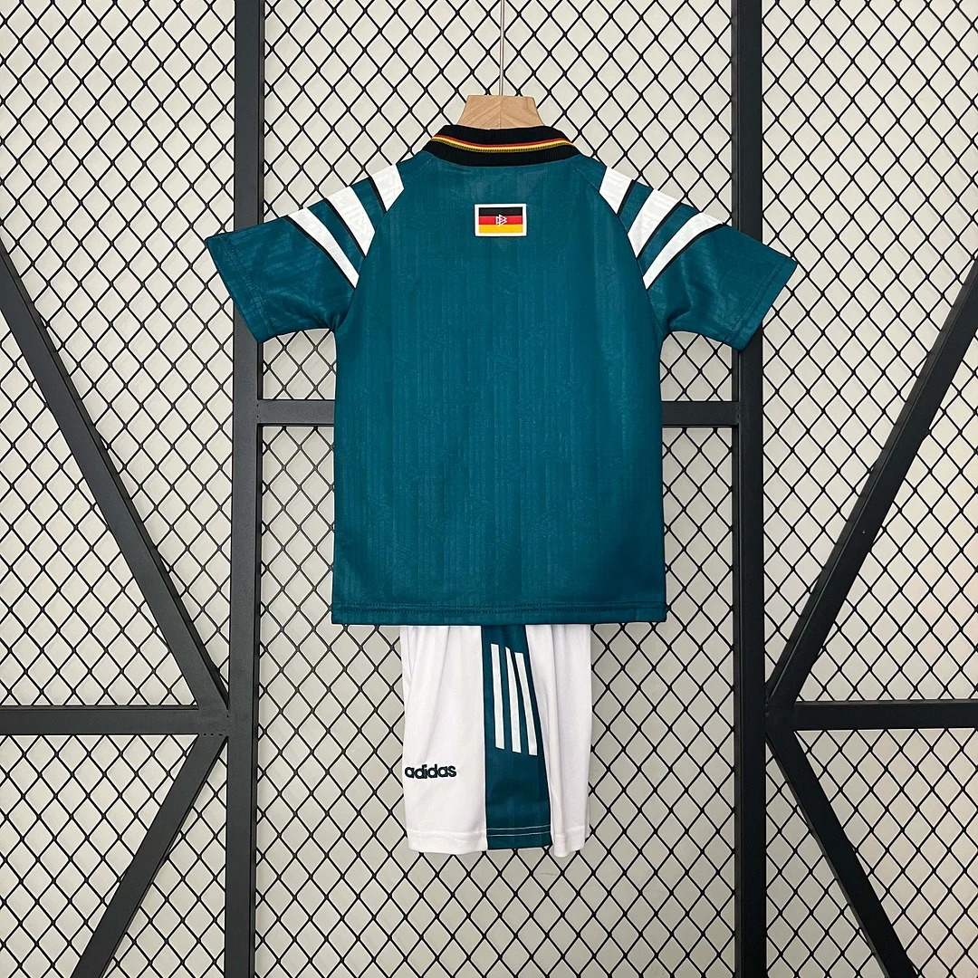 1996 Retro Germany Away Soccer Jersey 1:1 Thai Quality Kids Size - 图片 2