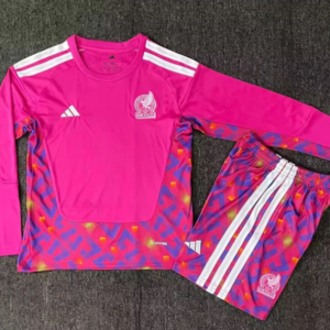 2026 Long Sleeves Mexico National Team Goalkeeper Football Shirt 1:1 Thai Quality Kids Size